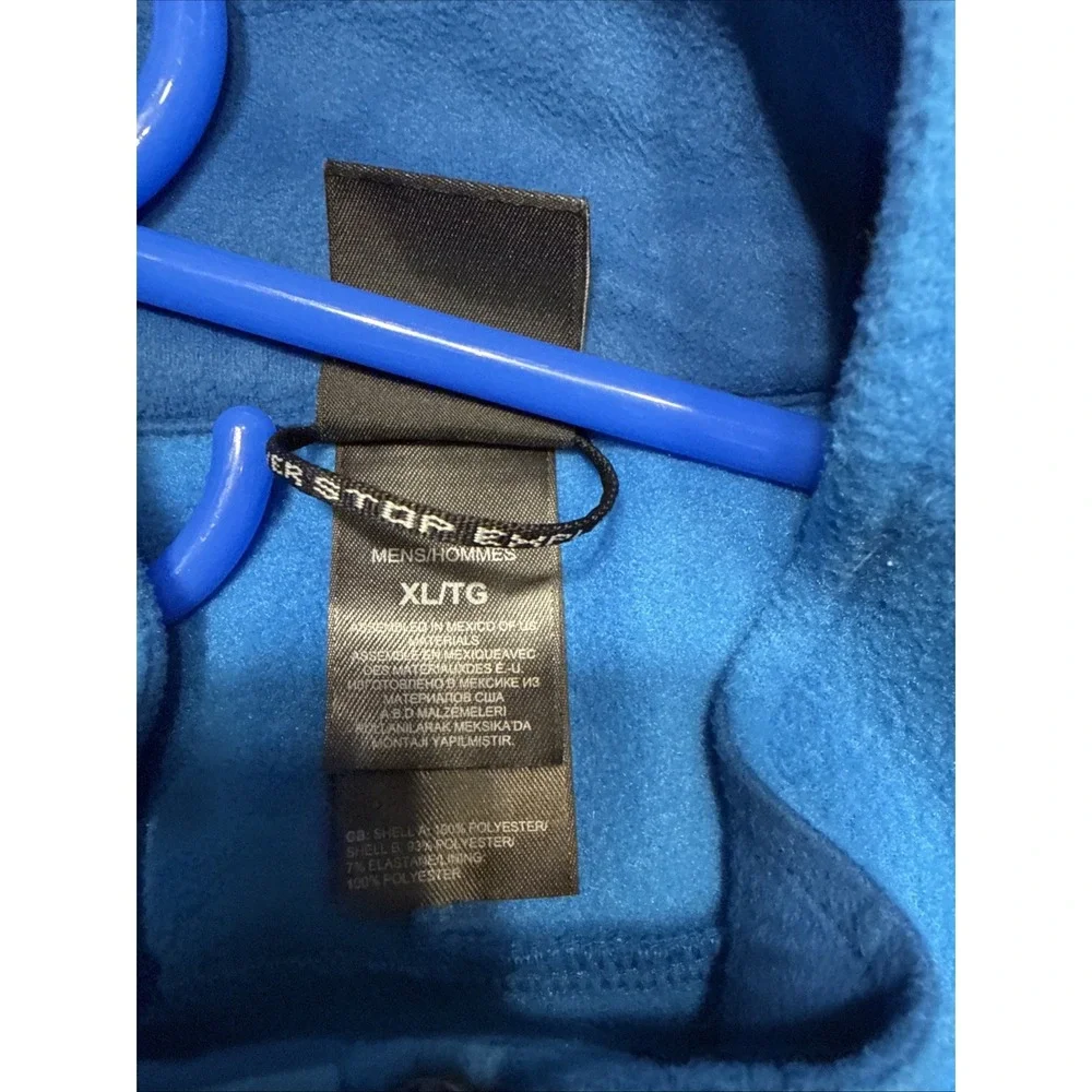 The North Face Men's Blue/Grey Full-Zip Performance Fleece Jacket Size XL